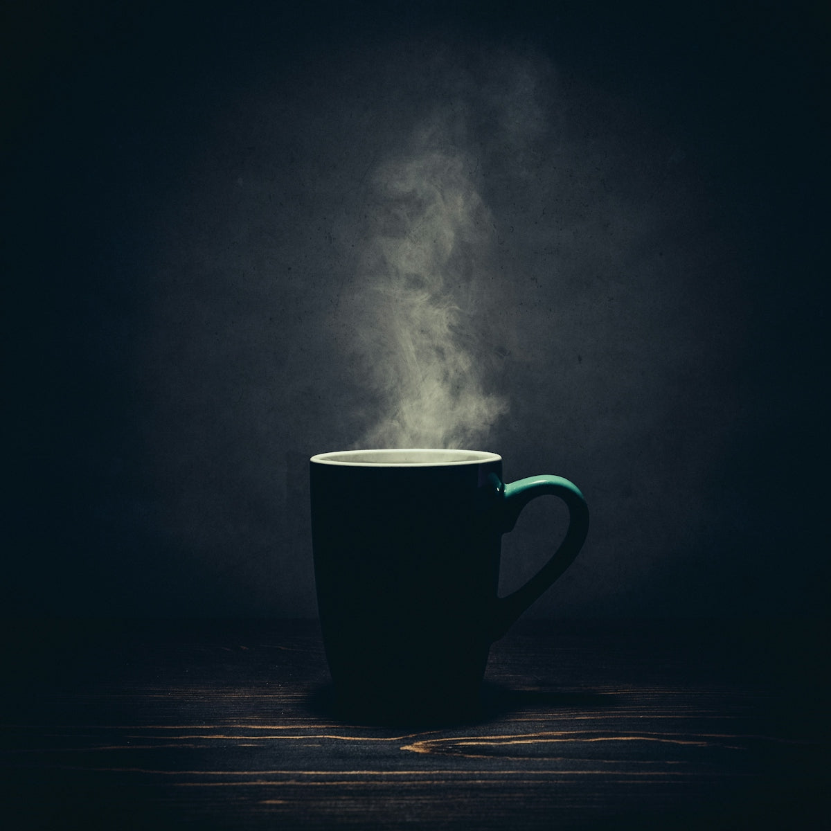 black and white mug
