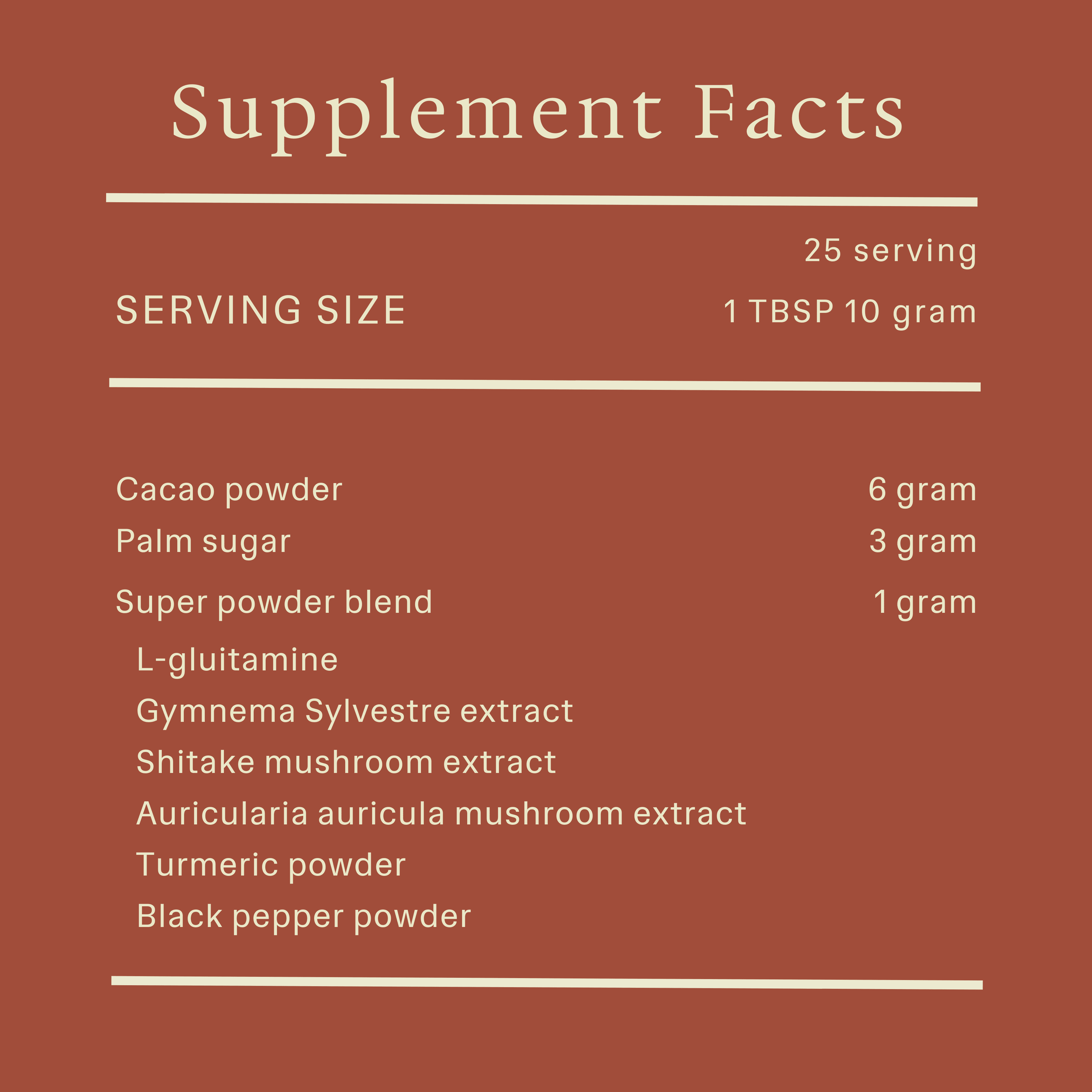 Super Powder Metabolism