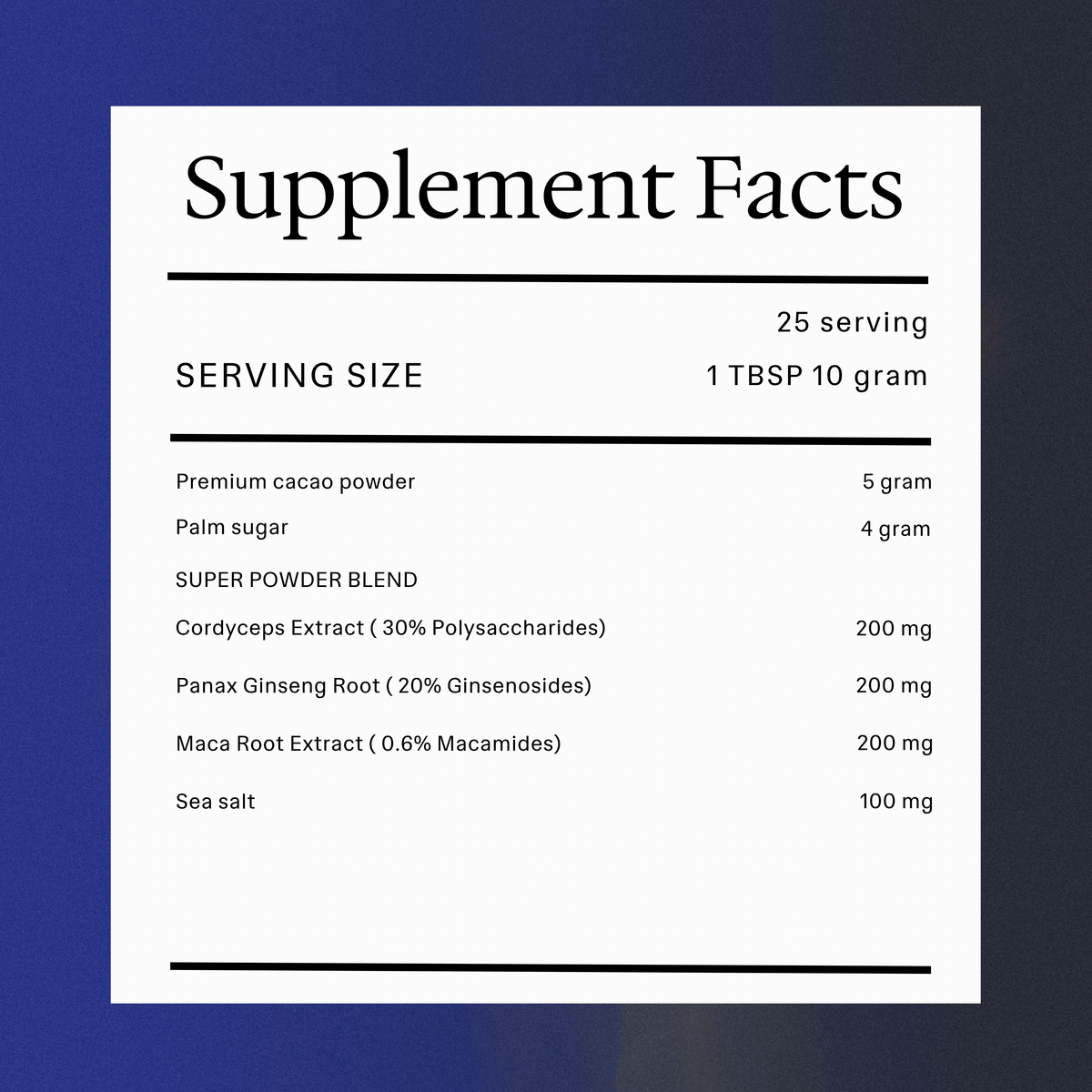 Super Powder Super Energy